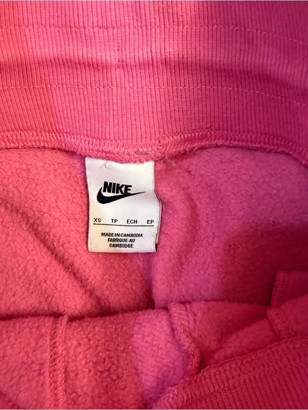 Nike Phoenix Fleece High-Waisted Joggers in Bright Pink - Size XS Pockets